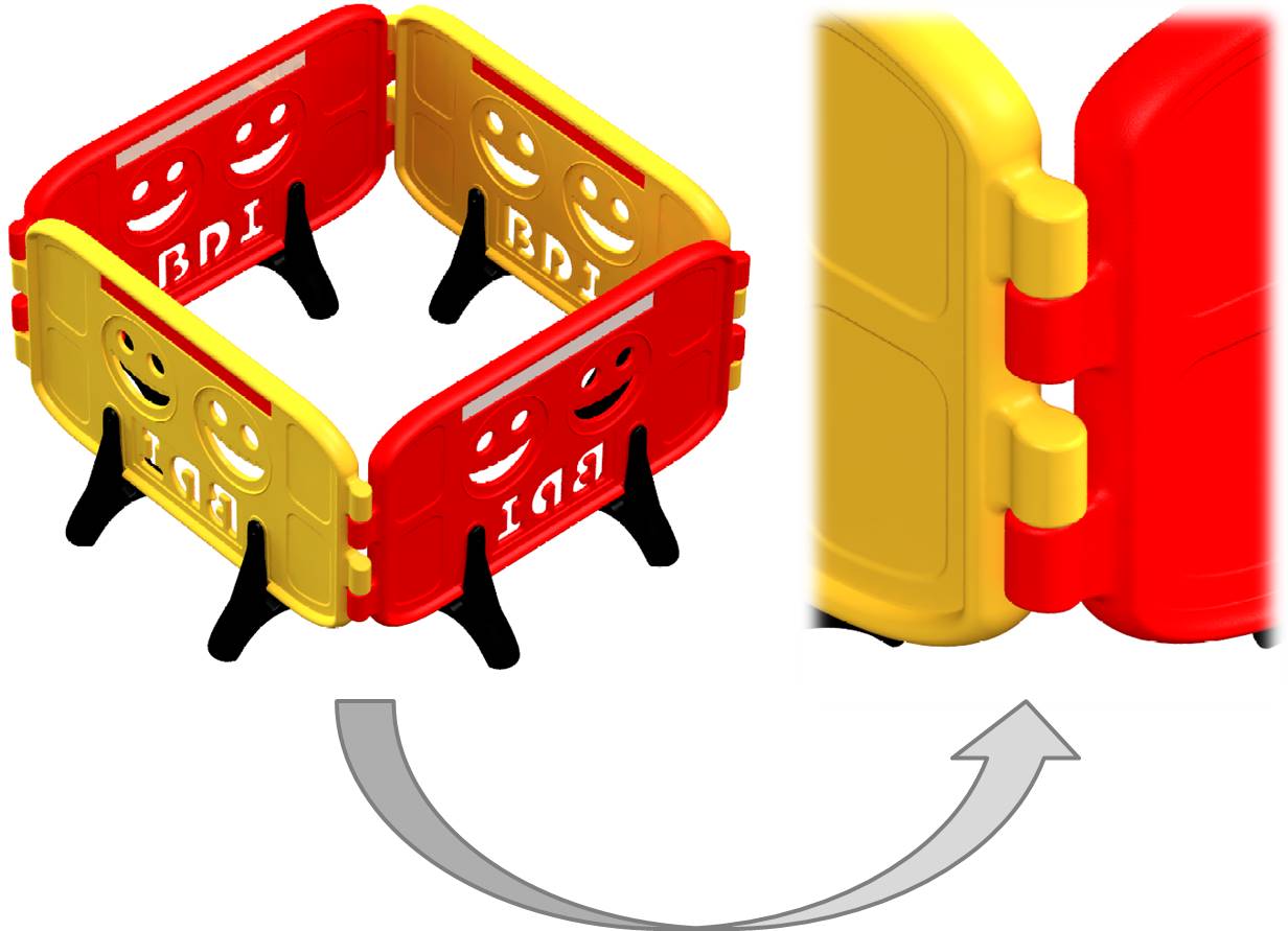 Smiley Barricade Interlocking